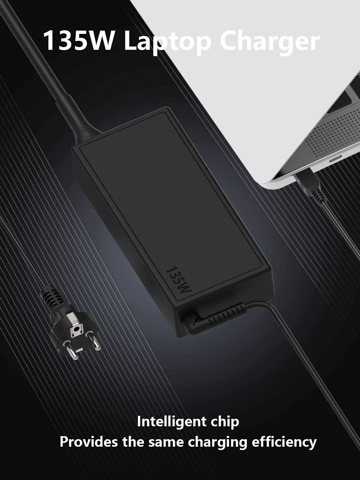 Delippo 135W Caricabatterie Alimentatore For Lenovo Ideapad Legion Y40 Y50-70 Y50-80 Z710 Y700 Y520 720 15ikb Thinkpad T440p T450p T540 T540p T470p T460p T530 T560 W540 P50 ADL Portatile 20V 6.75A - Foto 6