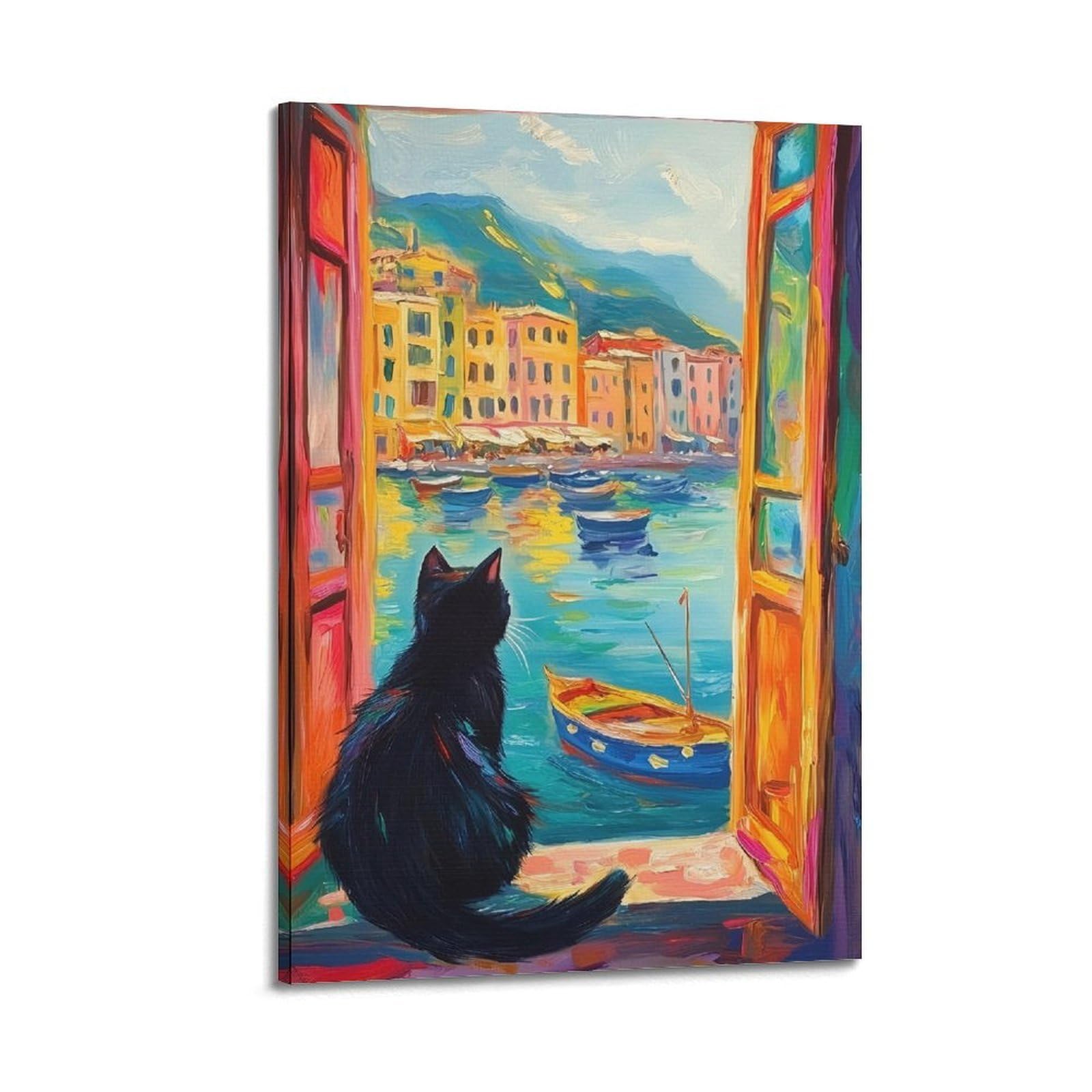 JoenTdrn Henri Matisse Aesthetic Canvas Wall Art Print Home Decor for Bedroom Living Room12x18inch(30x45cm) Frame-style