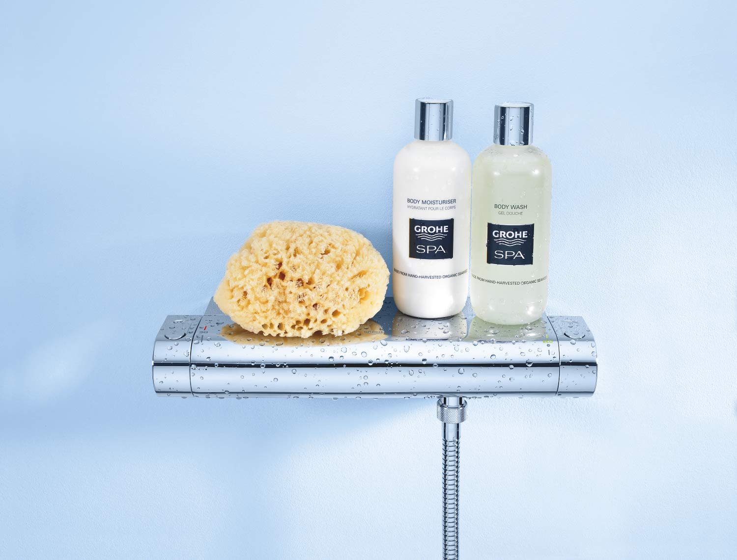 GROHE Vitalio Joy Shower System 260 - System prysznicowy z przelacznikiem, chrom, 27357002 & Grotherm 2000 - Termostatyczna bateria prysznicowa, chrom, 34469001