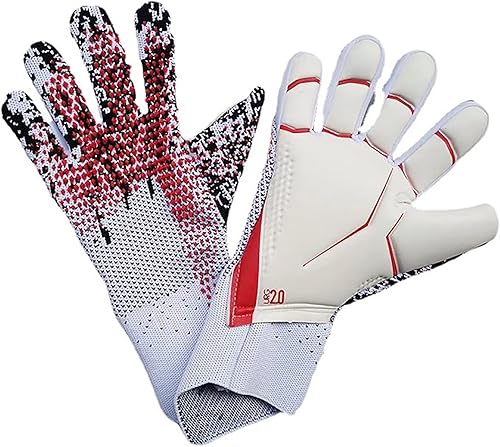 KLauer Guantes de portero de fútbol, guantes de portero proporcionan un control y agarre extremos. Los guantes de fútbol son adecuados para jóvenes,