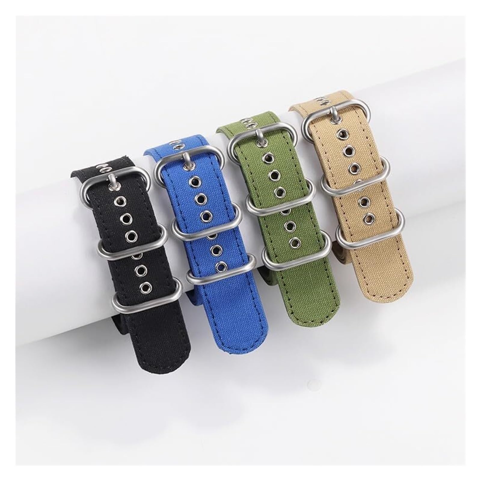 Remplacement du bracelet de la montre intelligente Bracelet de montre en Nylon universel, en toile, 18mm, 20mm, 22mm, 24mm, Bracelet de montre de Sport
