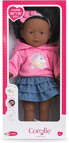 MaCorolle Maëlys Soft Body Dressing Doll with Curls in Cute Outfit, Sleeping Eyes, Vanilla Fragrance, 36 cm, from 3 Years - 7