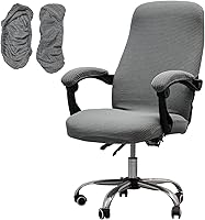 Vista 15 de Melaluxe Funda para silla de oficina con fundas para reposabrazos, funda elástica universal para silla de escritorio, fundas para silla
