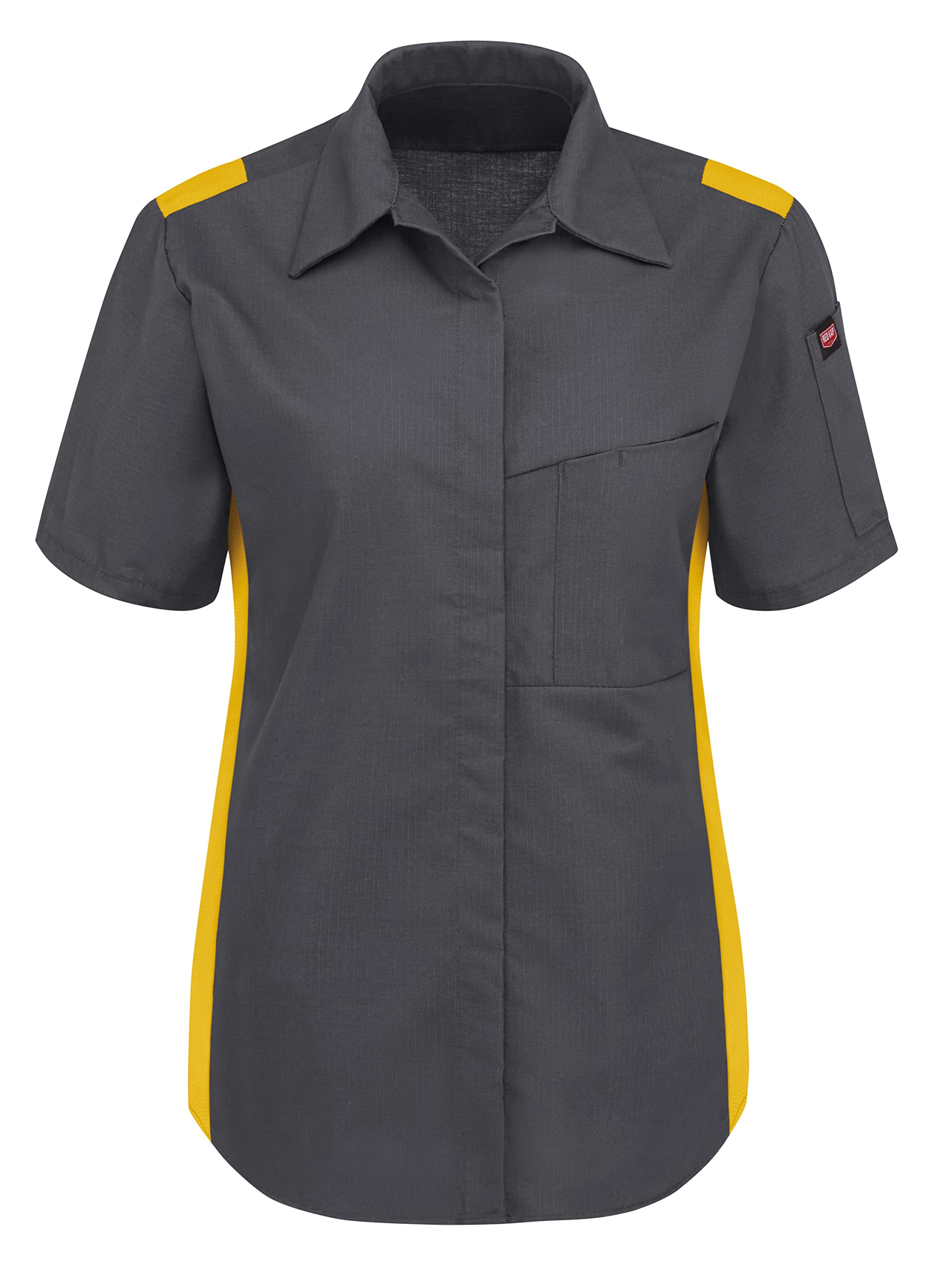 Red Kap Women's Short Sleeve Performance Plus Shop Shirt with Oilblok Technology