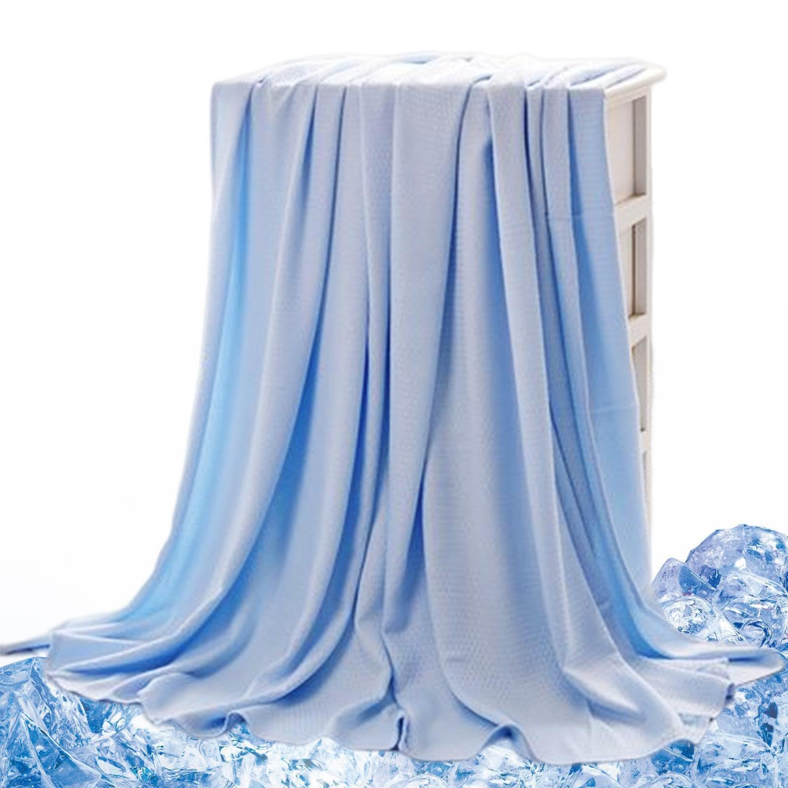 Generisch Coperta rinfrescante da viaggio, estiva, trapunta per | climatizzatore in fibra di , leggera e sottile, traspirante, delicata sulla pelle