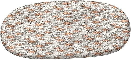 Miniatura 3 de XISUNYA Mantel ovalado ajustable, mantel de poliéster con bordes elásticos para otoño, diseño romántico de jardín botánico, retro, se adapta a mesas