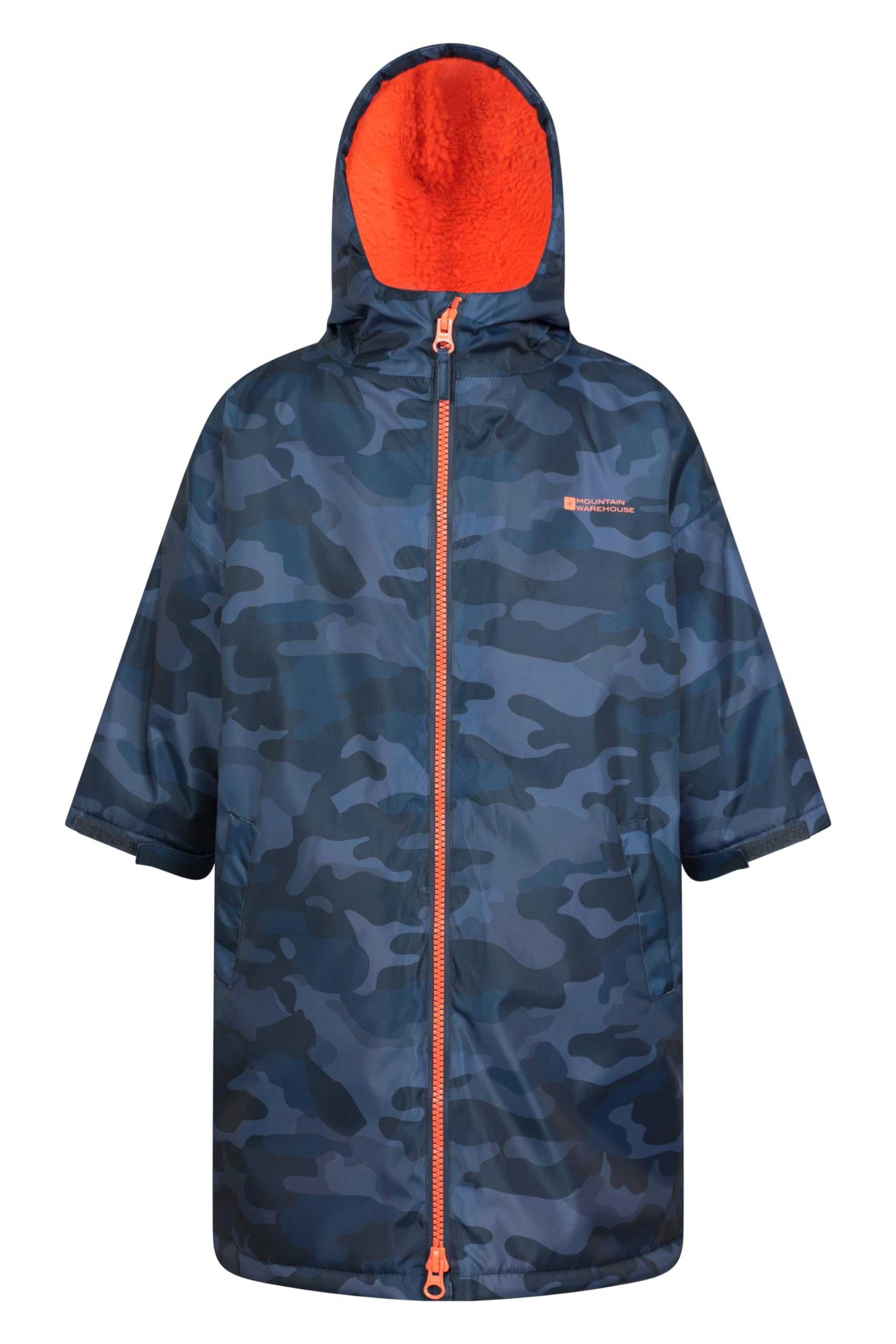 Tidal Printed Kids Waterproof Changing Robe - Dark Blue