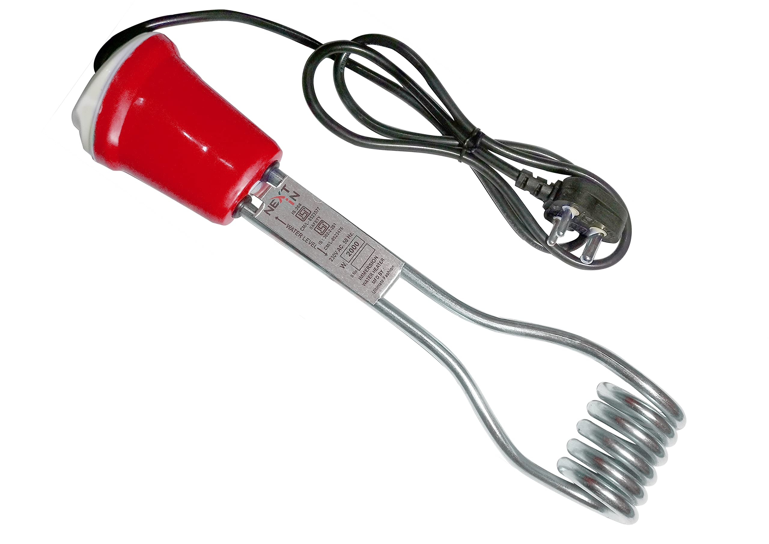 NEXT iN immersion rod 2000 watt hp 20 With Red Sturdy Handle : Amazon.in:  Home u0026 Kitchen