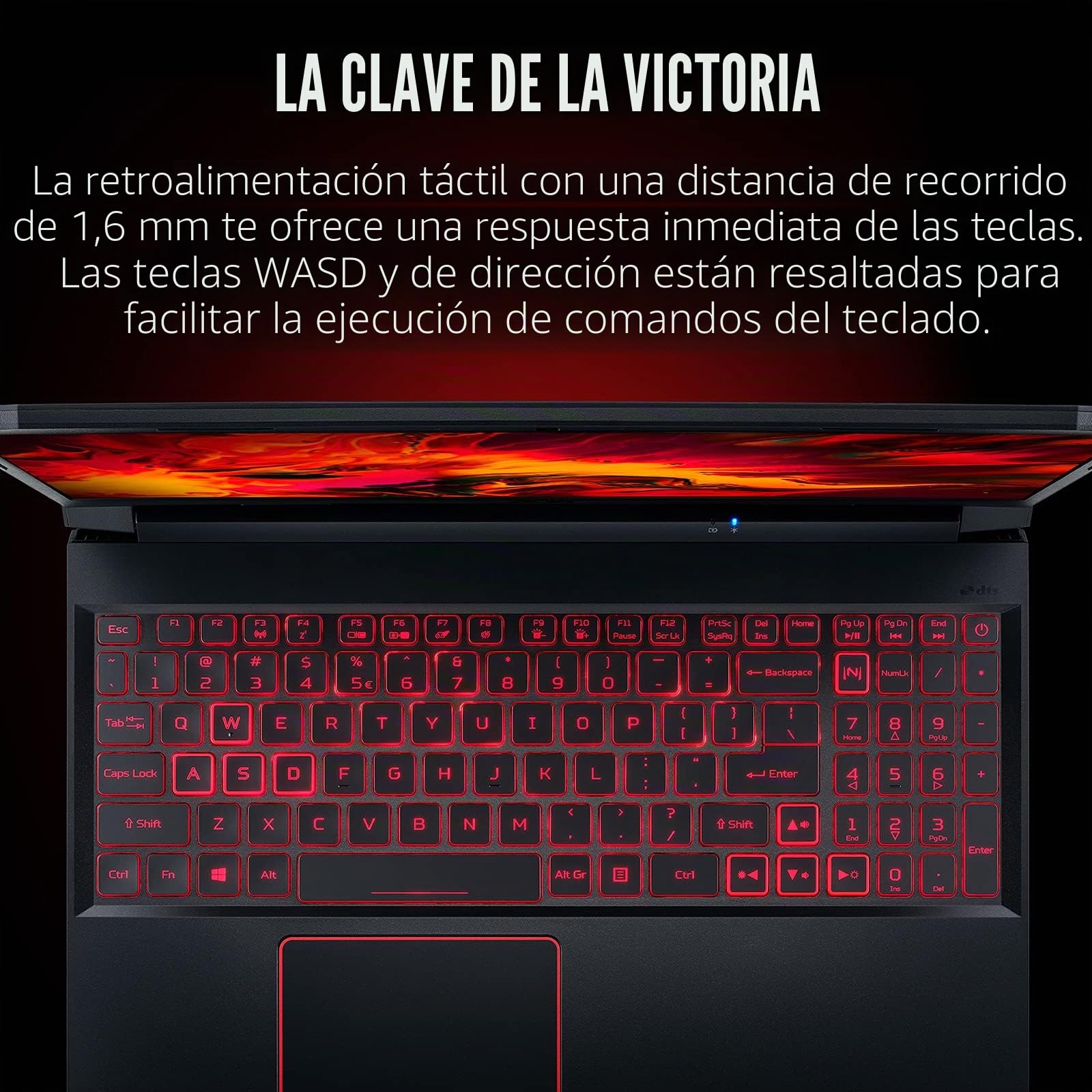 Acer Nitro 5 AN515-55-53E5 Gaming Laptop | Intel Core i5-10300H | NVIDIA GeForce RTX 3050 Laptop GPU | Pantalla IPS FHD de 15.6 pulgadas de 144 Hz
