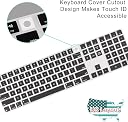 Oaky Keyboard Skin Cover for Apple iMac A3119 Release 2024 Waterproof Dust-Proof Ultra Thin Keyboard Skin Protector - Silicon Black gallery image