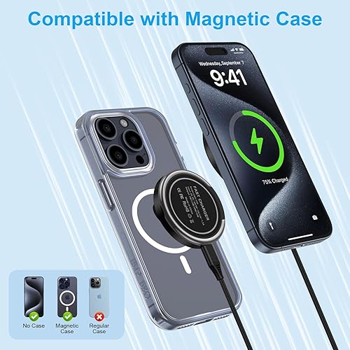 Miniatura 5 de Para Samsung Cargador Inalámbrico Almohadilla de Carga Rápida Android Magnética Magsafe Estación de Cargador Inalámbrico para Samsung Galaxy Z Fold7