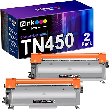 TN450 Toner Cartridge for Brother Printer TN-450 TN 450 TN420 TN-420 | Compatible for Brother HL-2270DW Toner HL-2280DW MFC-7360N HL-2270DW MFC-7860DW Intellifax 2840 2940 2 Black