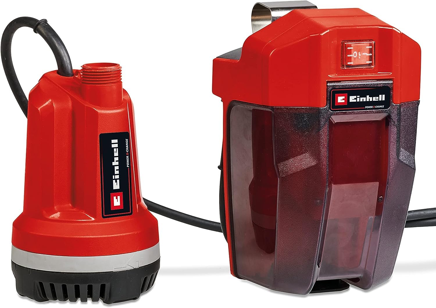 Einhell Bomba de agua clara con batería GE-PP RB Li-Solo Power X-Change (18 V, caudal máx. 3000 l/h, 2 bar, tubo de conexión telescópico sin escalonamiento, sin batería ni cargador)