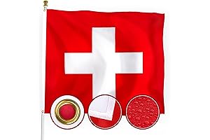 XIFAN Premium Switzerland Flag 3x3, Unrivaled Outdoor Swiss Symbol of Pride