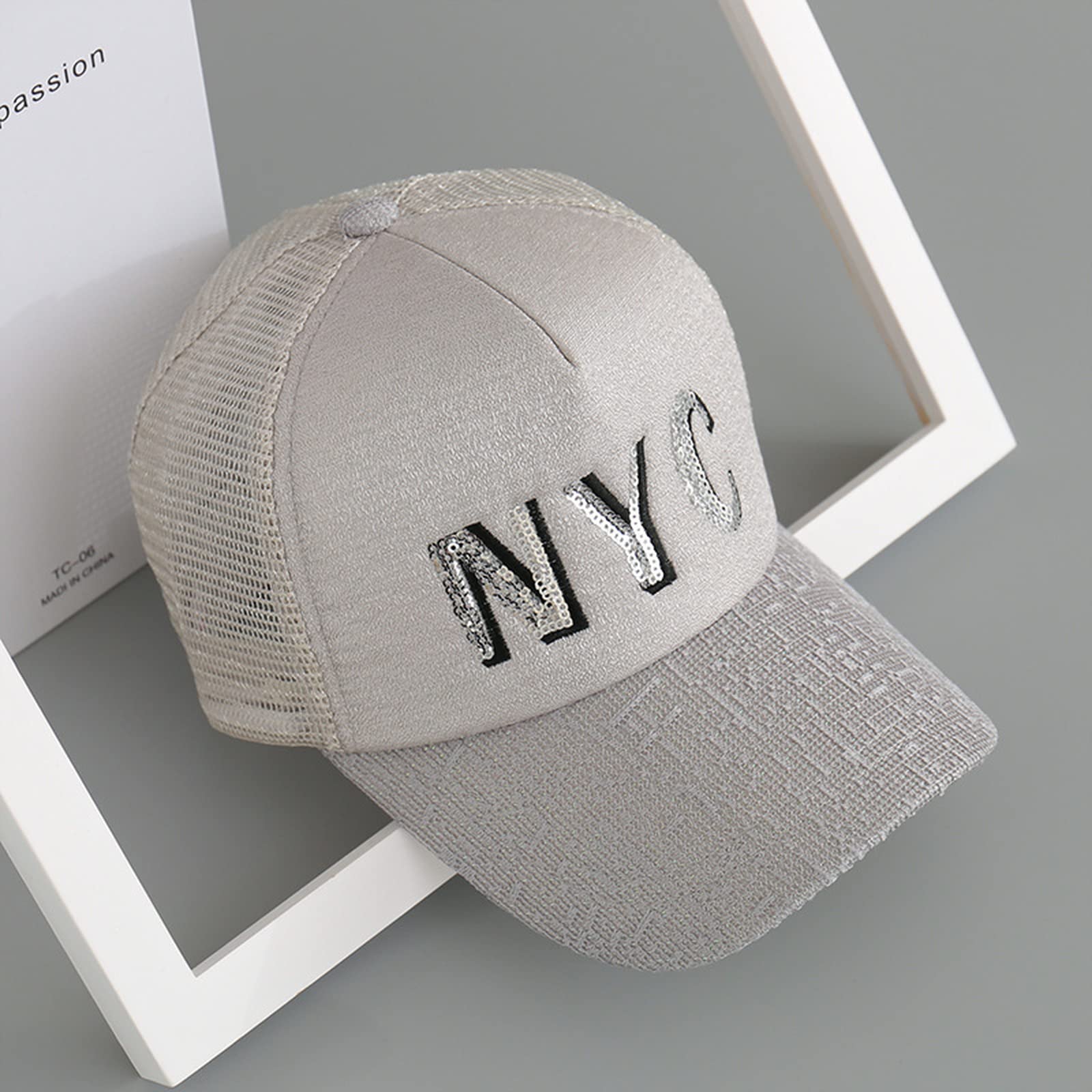 Casquette de baseball occasionnel avec capuchon de maille aéré