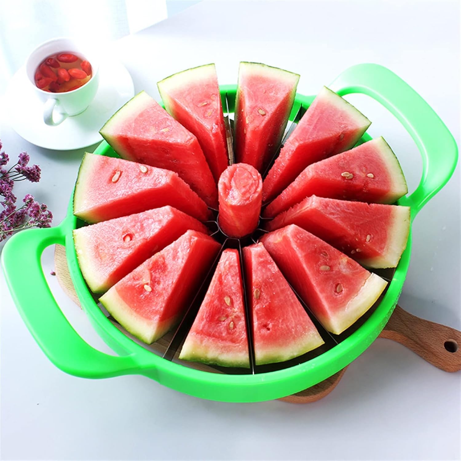 Mandolines 1PC Watermelon Slicer Cutter Stainless Steel Large Size Sliced Cantaloupe Fruit Divider Kitchen Gadgets