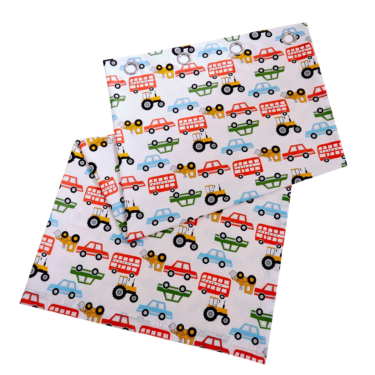 Olivia RoccoBeep Beep Duvet Cover Set Duvet Cover Quilt Fitted Sheet Transport Kids Car Truck Helicopter Reversible Soft Easy Care Quilt Bedding Set With Pillowcase (Curtains (66" x 72"))