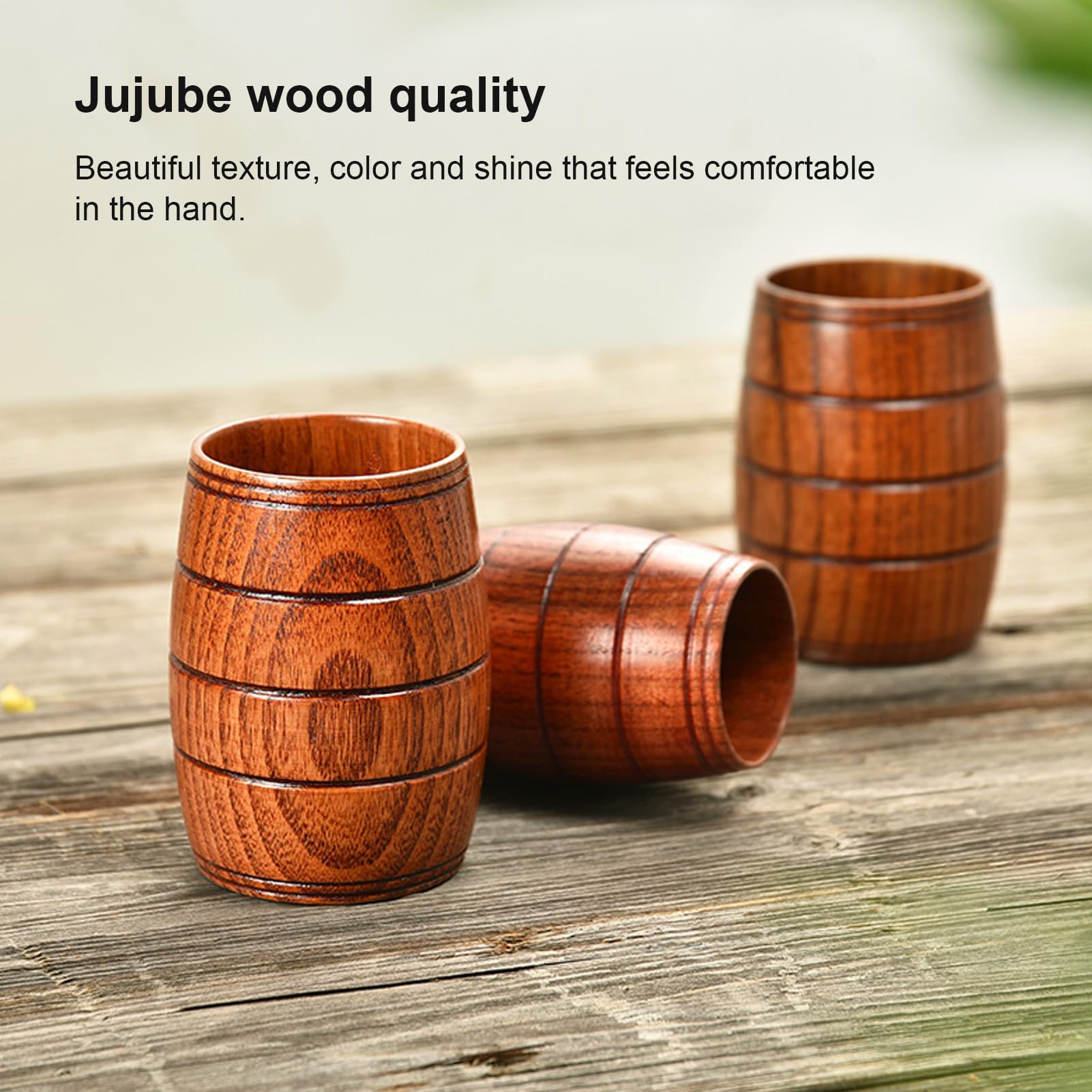 木製カップ Amazon.com | Hiceeden 6 Pack Wooden Tea Cups, 5 Oz Japanese