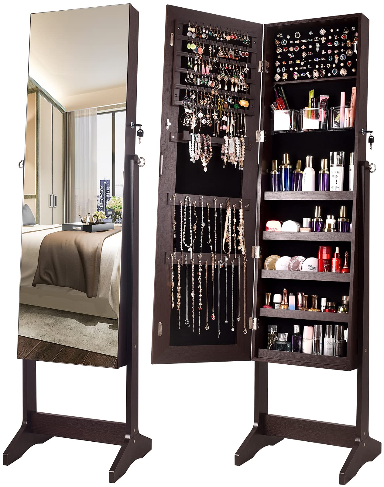 Buy YOKUKINAYOKUKINA Jewelry Armoire, Large Storage Lockable