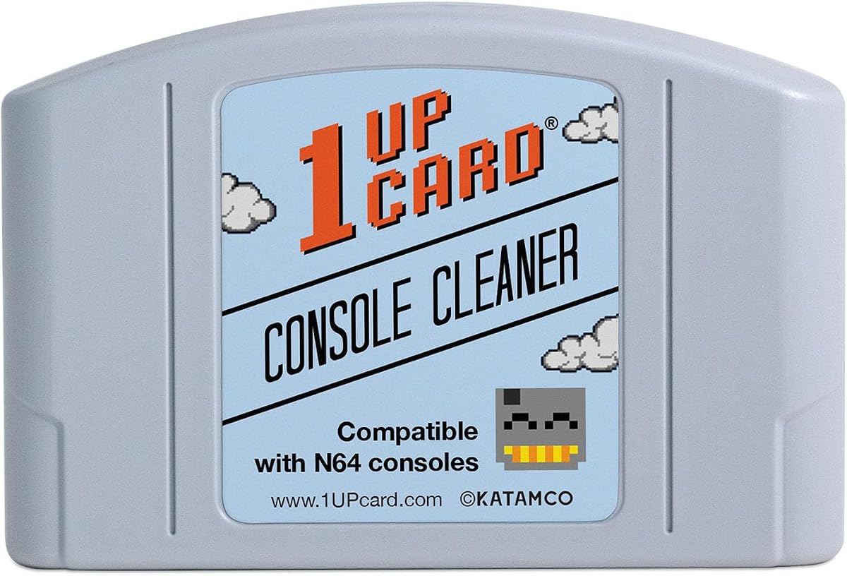 1UPcard Video Game Console Cleaner Compatible With Nintendo 64 (N64)