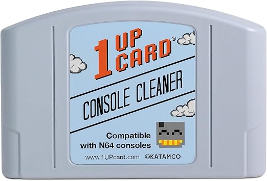 1UPcard Video Game Console Cleaner Compatible With Nintendo 64 N64