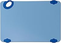 Vista 14 de Winco Tabla de cortar antideslizante con gancho, 12" x 18" x 1/2", Azul