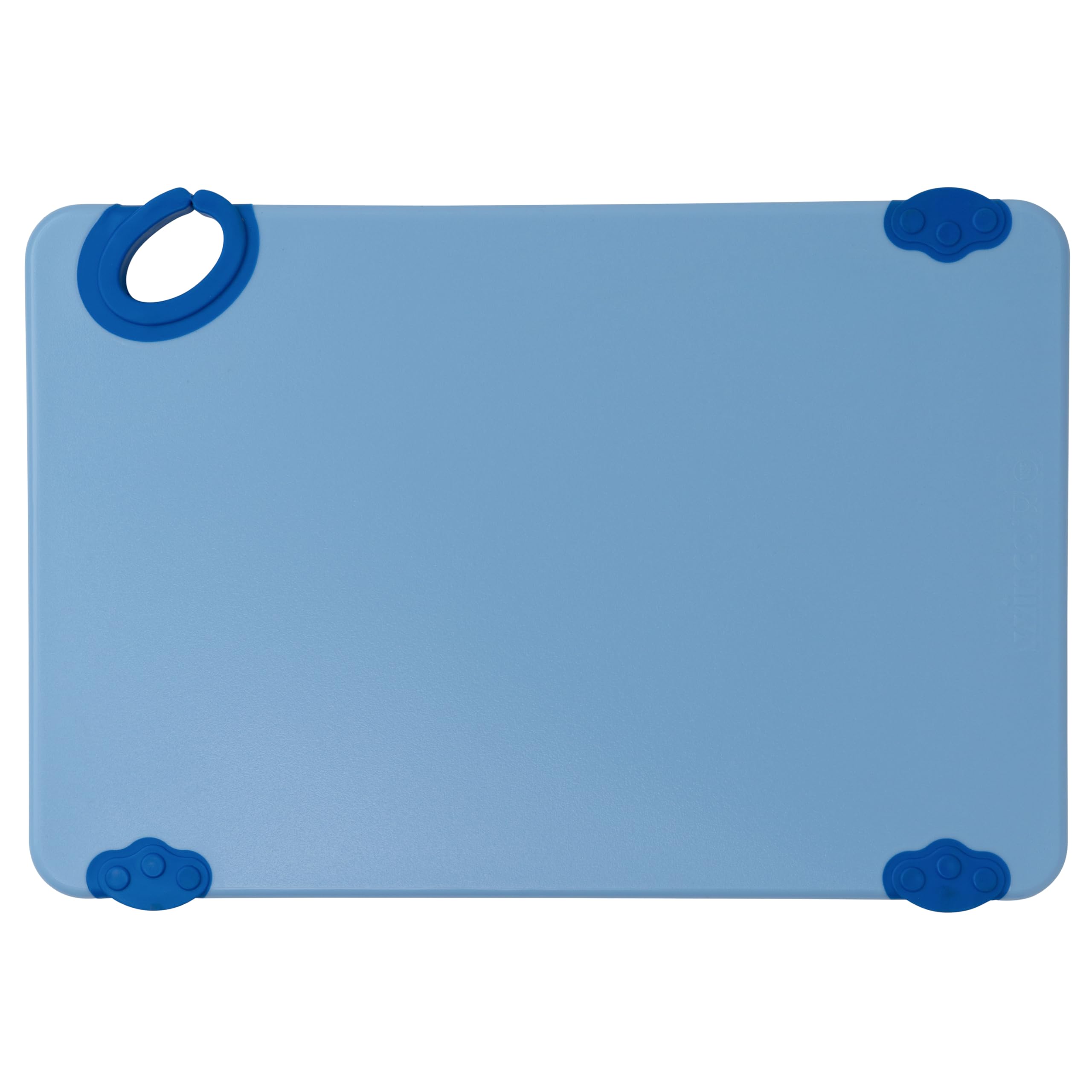 Planche à découper antidérapante Winco Staygrip bleue 30x45cm
