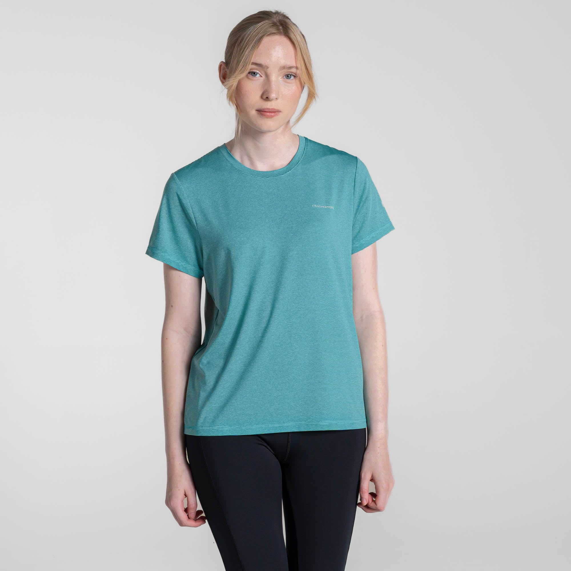 Craghoppers Women's Blue Ellie Ii Short Sleeved T-Shirt Size: 12