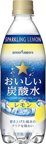 Pokka Sapporo Delicious Carbonated Water Lemon 500mlx24 This Amazon Co Uk Grocery