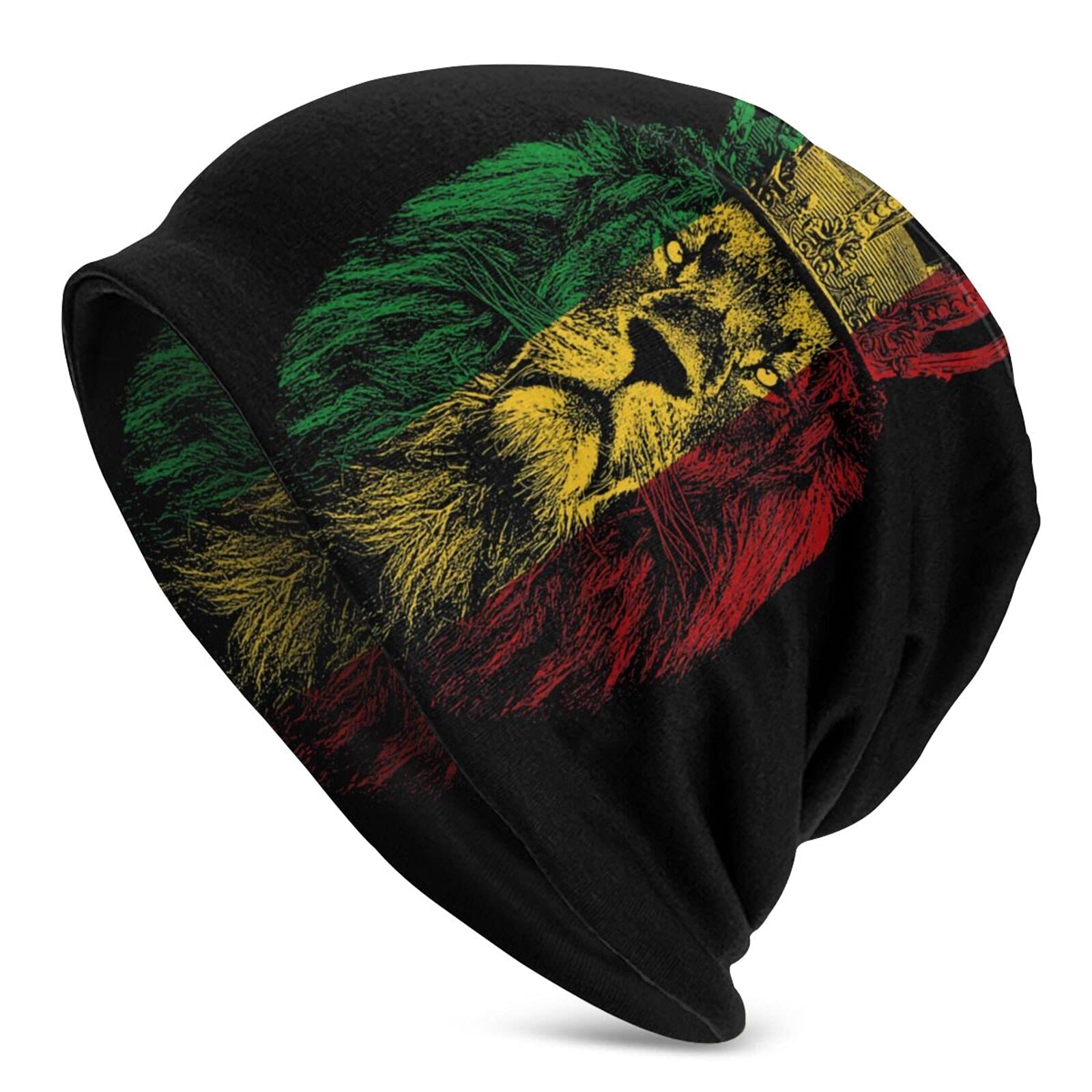 Niqqzitlion Of Judah Rastafarian Reggae Ethiopian Lion Beanie Hat  display picture 1