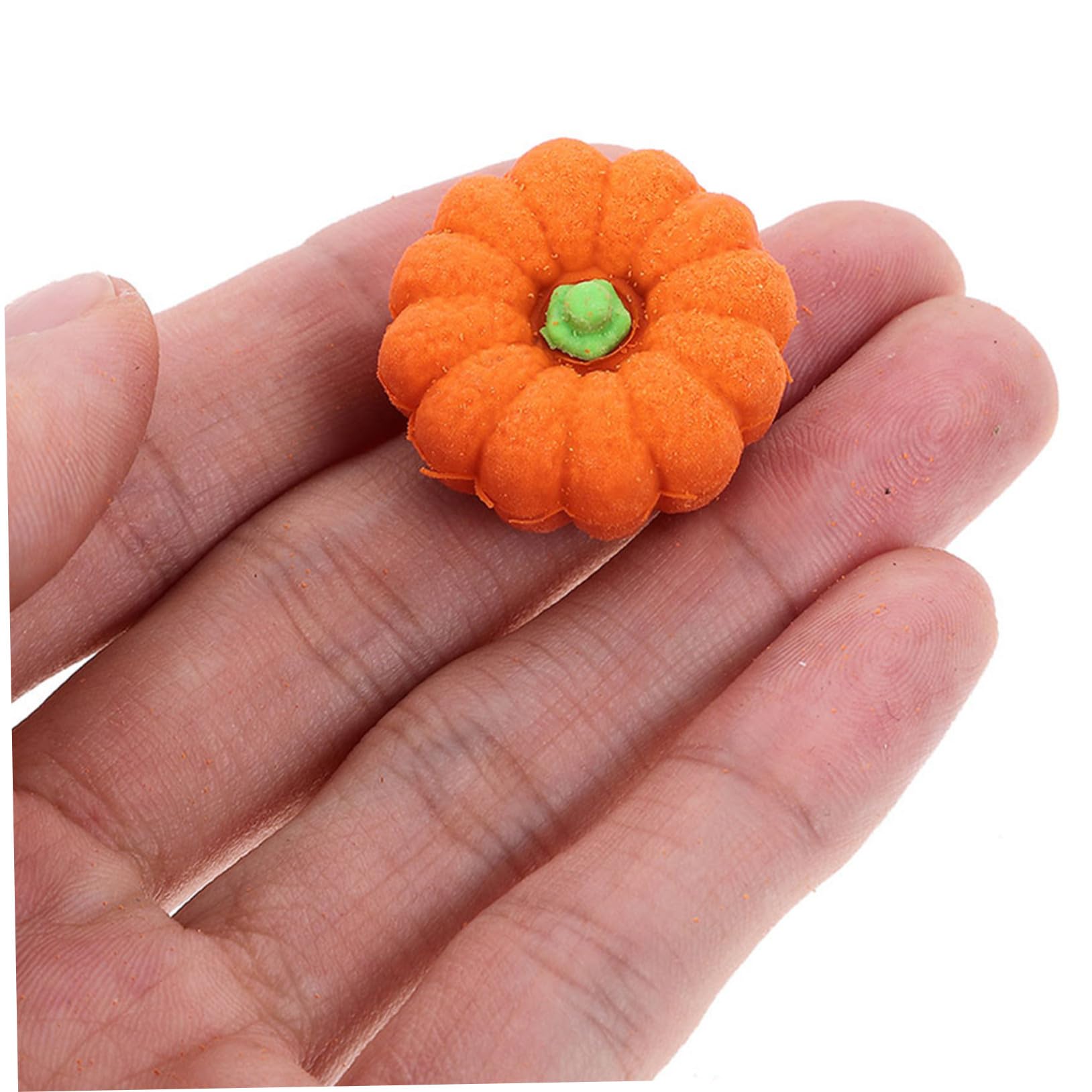 WOONEKY 80 Stück 3d-kürbis Radiergummi Kleiner Orange Radierer für Herbst Halloween Klassenzimmer Belohnung für Schüler