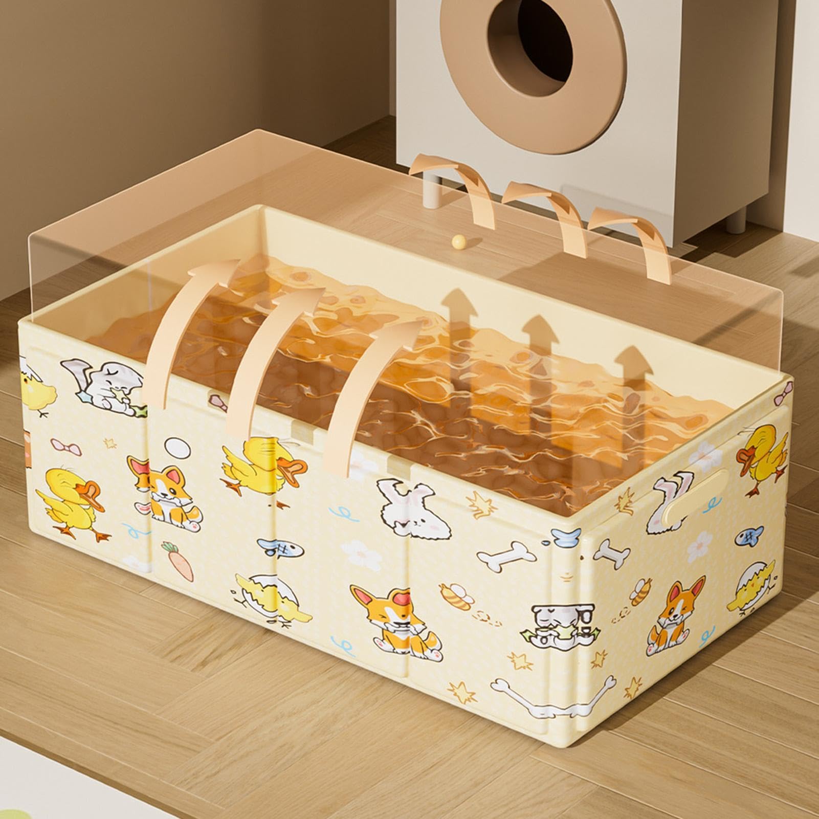Bañera Plegable para Bebé Plegable que ahorra espacio, estable y estanca | Compacta Bañera de Almacenaje para Niños, Niñas, SPA, Autocaravana, Baño, Viajes, Balcón, Exterior,