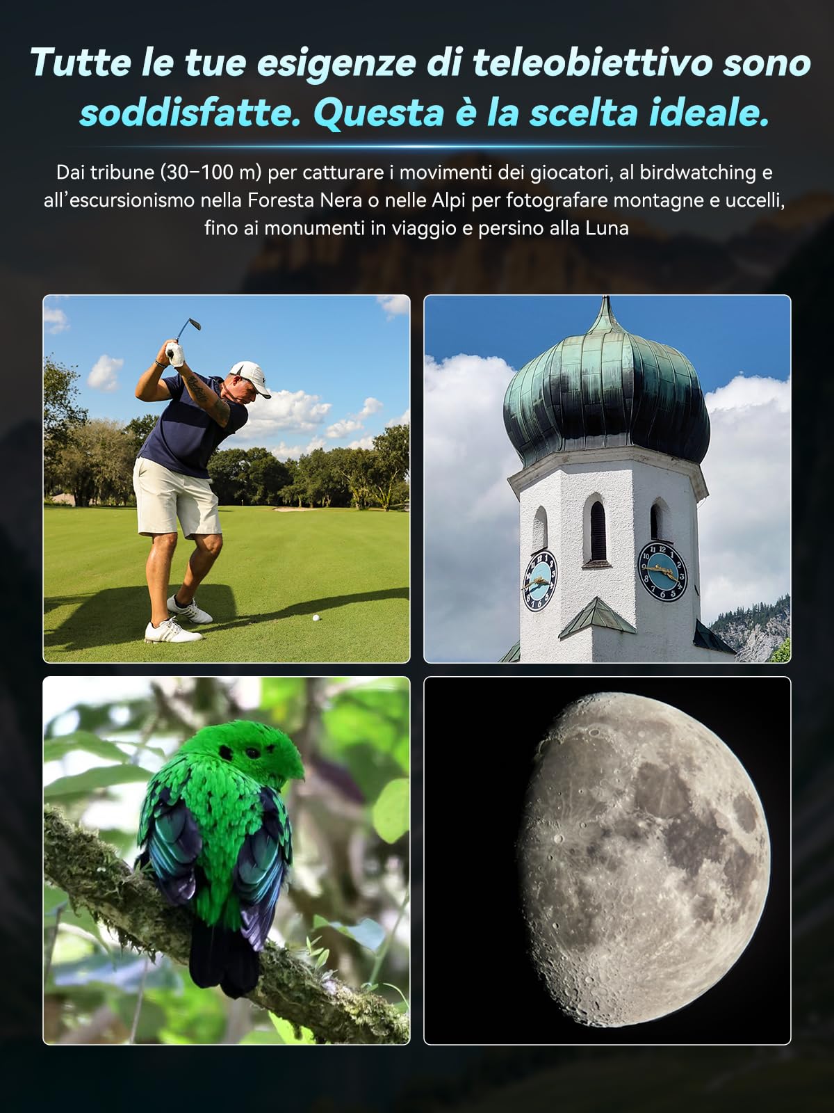 APEXEL Obiettivo zoom 20-60X con custodia integrata per iPhone 17 Pro - Teleobiettivo zoom professionale