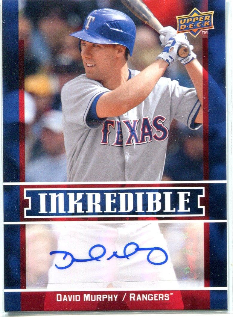David Murphy 2009 Upper Deck Autographed Card - MLB Autographed Baseball Cards