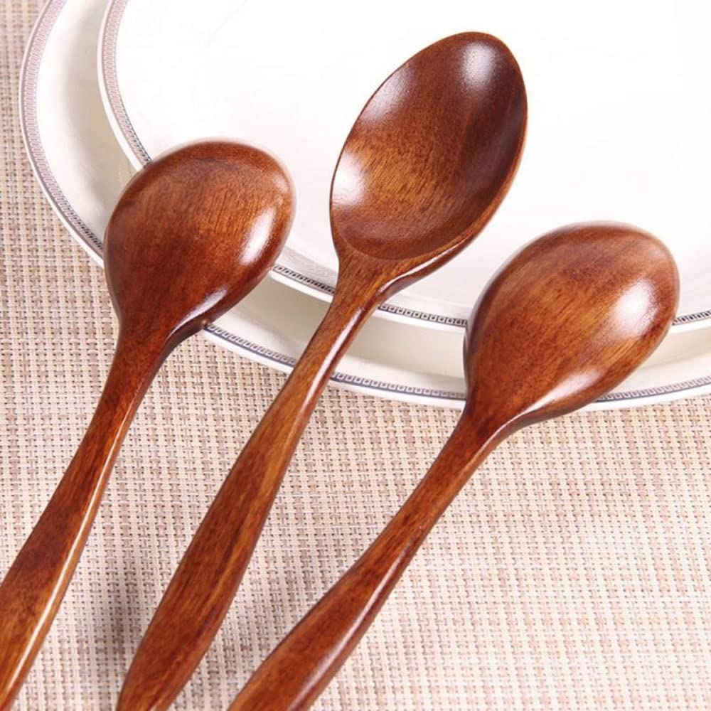 Moisture Set di Cucchiai Sfusi Cucchiaio Mixing Sollevamento Cucchiaino Cucina Cucina Forniture Cucina Cucina utensile utensile Stoviglie for Uso Domestico Cucchiai da Mangiare (Quantity : 6)