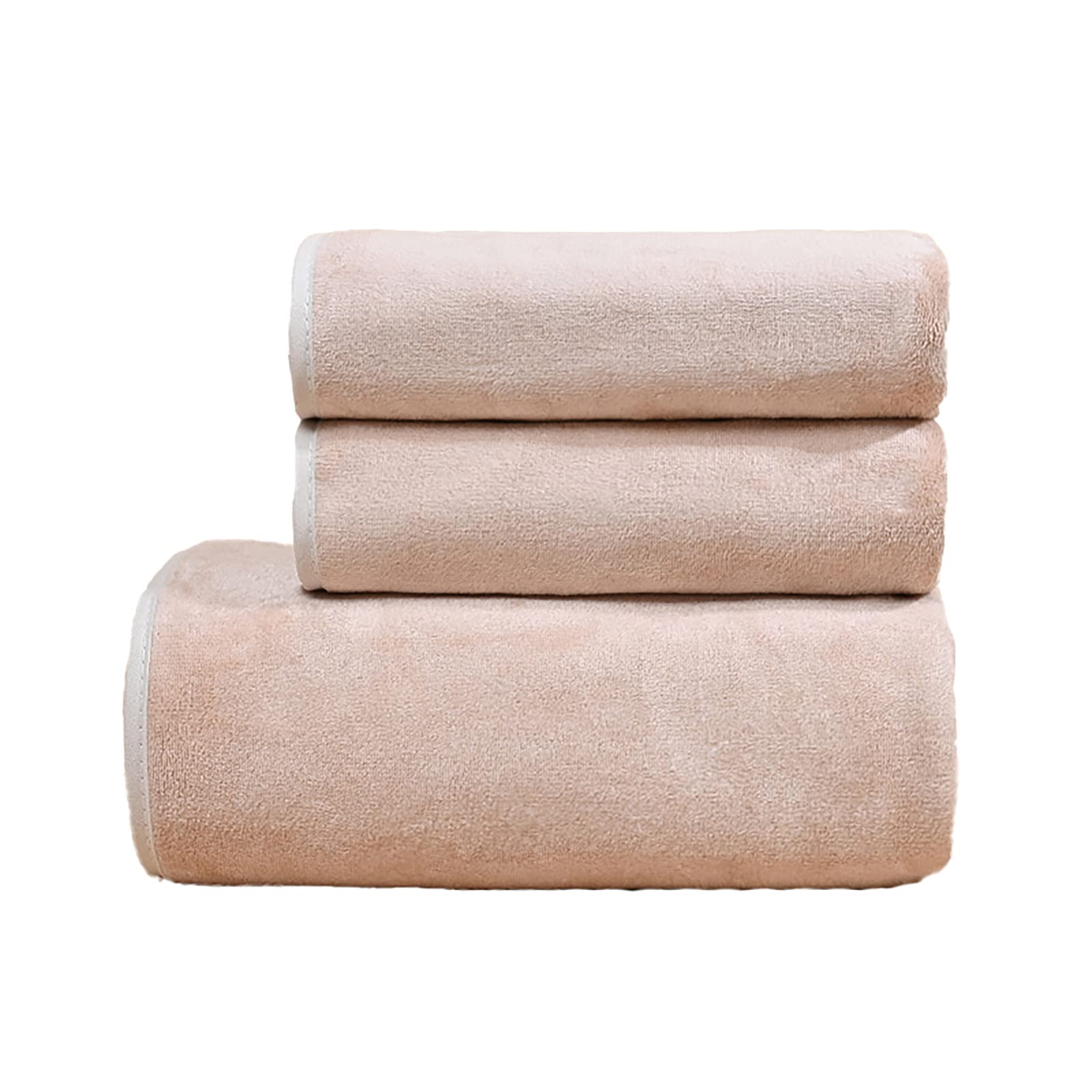 Serviette de bain jaune absorbante avec gant de toilette doux pour douche