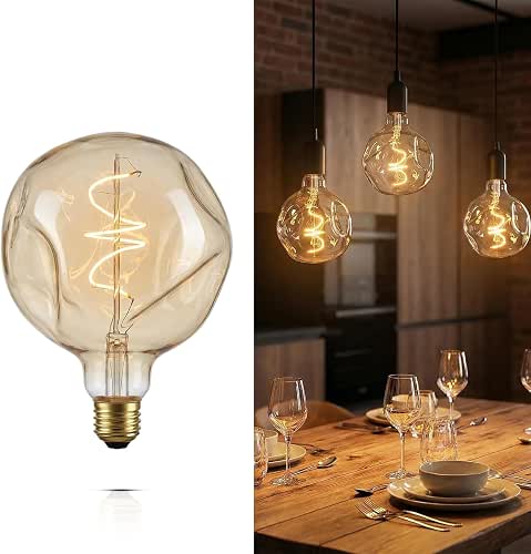 G125 Large Oversized LED Edison Bulb,5 Watt 400 Lumens 2200k