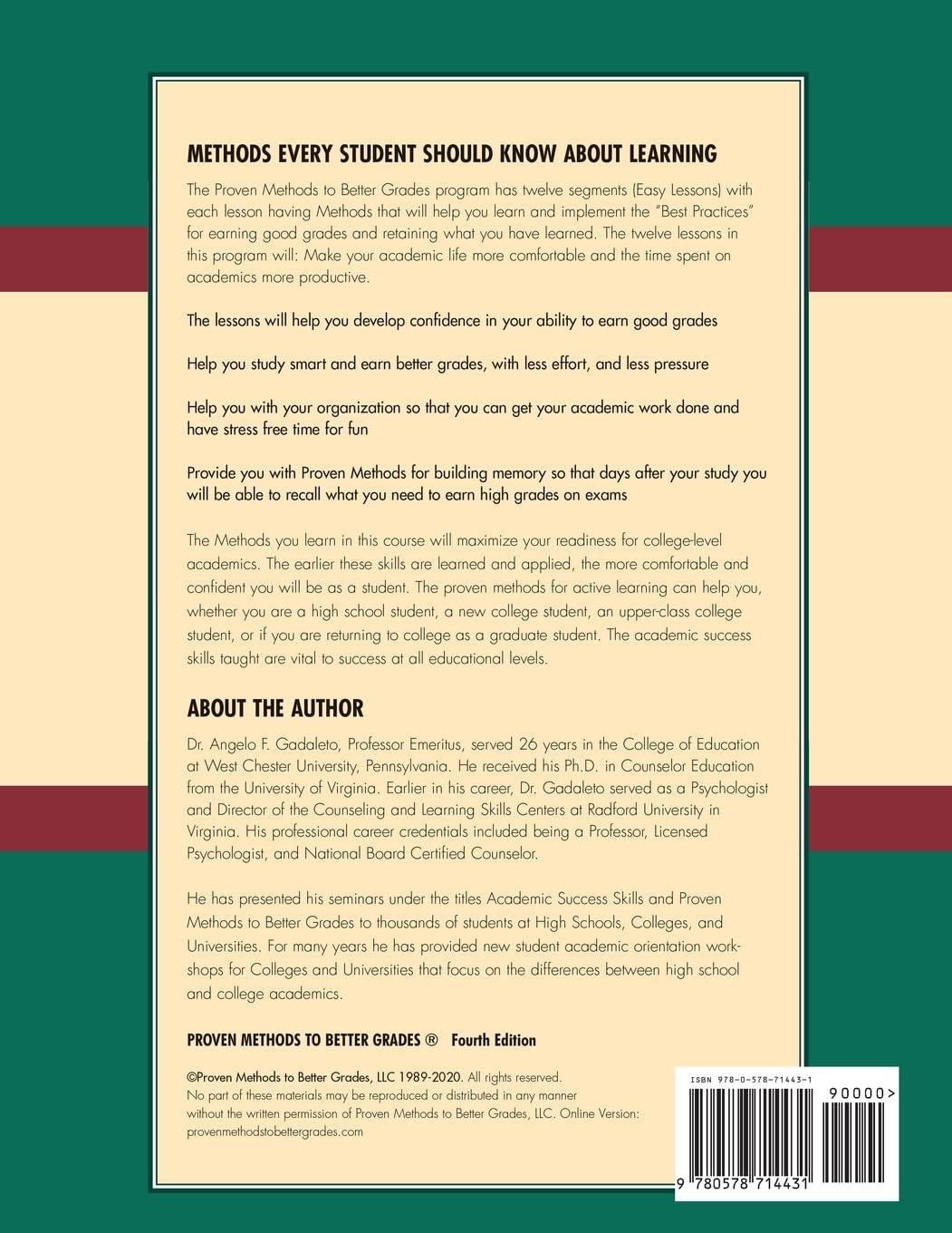 Proven Methods to Better Grades: A College Readiness Course