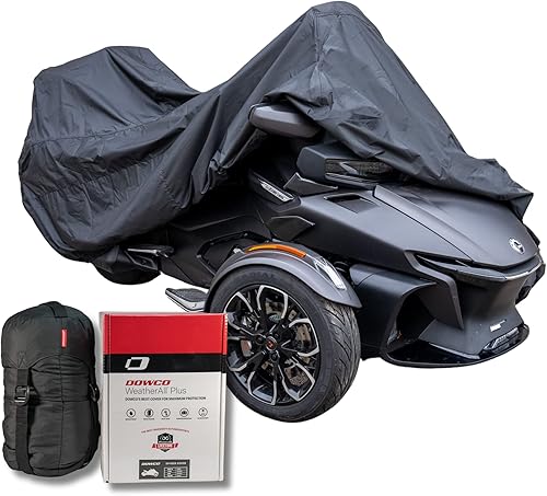 Dowco Cubierta de motocicleta interiorexterior para Can-Am Spyder RT Limited Models - 2020 y más recientes - Guardian WeatherAll Plus - Negro 05602