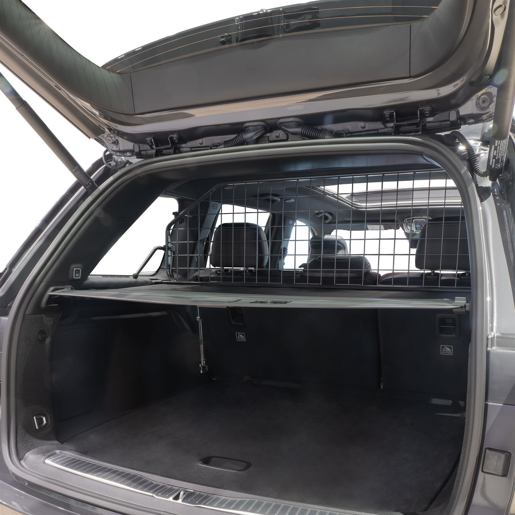Travall Grille de séparation pour chien compatible avec Jeep Grand Cherokee (2021) - Protection de coffre spécifique au véhicule - Grille de séparation - Répartiteur de charge - En acier robuste