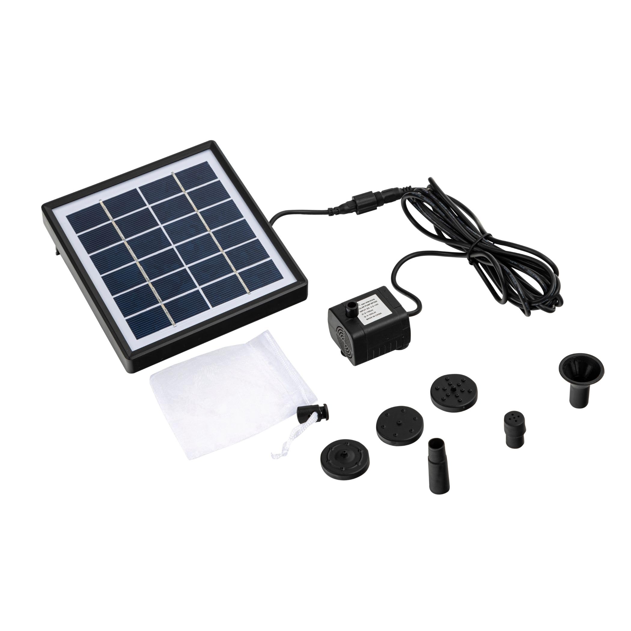 Storm's Gartenzaubereien Wasserspeier Solar mit Pumpe Frosch 12cm Keramik für Miniteich - Balkon und Terrasse