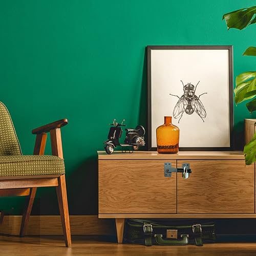 Miniatura 8 de Cerradura de cierre abatible, cierre de puerta resistente de 90 grados con orificio para candado, cerradura de cerrojo de puerta de seguridad,