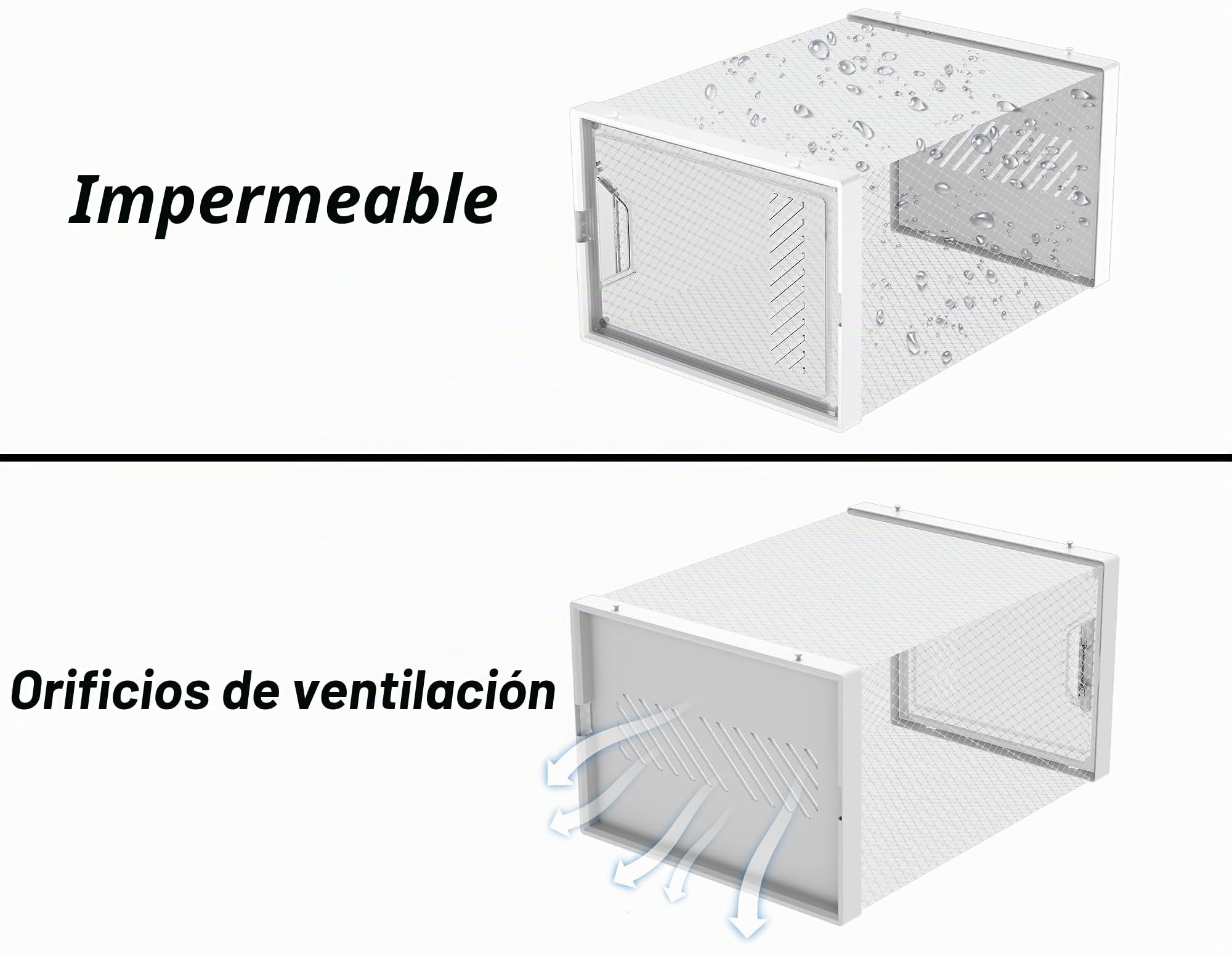 SIMPDIY 24 pcs Cajas de Zapatos, Cajas de Almacenamiento de Zapatos de Plástico Transparente Apilables, Contenedores Organizadores de Zapatos con tapas para Mujeres/Hombres 35x25x18.7cm