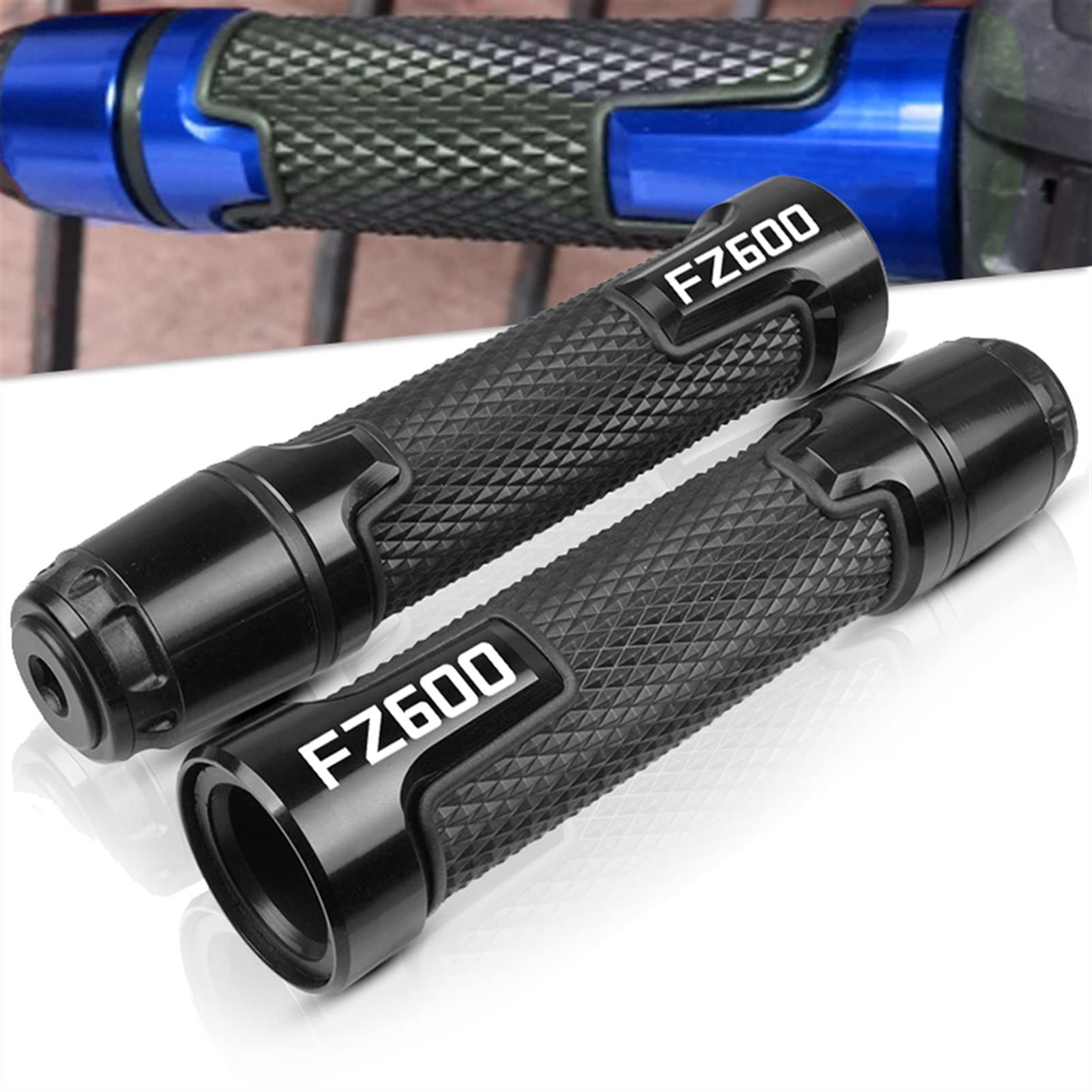 Moto Impugnatura 7/8 "22 Millimetri di CNC del Motociclo Impugnatura del Manubrio Maniglia Bar Moto Manopole del Manubrio per Yamaha Fz600 FZ 600 1986 1987 1988 1989 (Color : G)