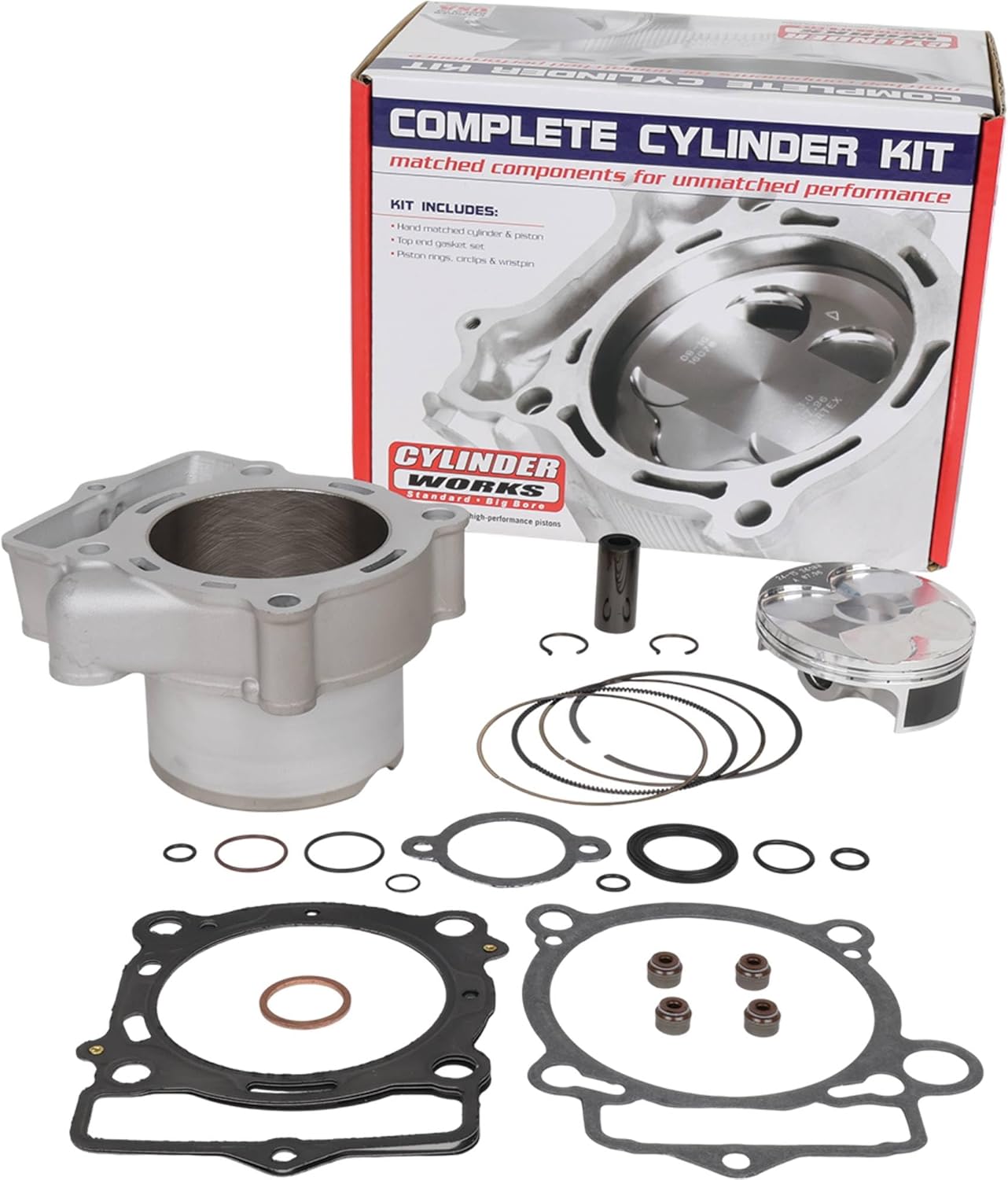 Cylinder Works CW50008K02HC Standard Bore High Compression Cylinder Kit Compatible With/Replacement For Husqvarna FC 350, FX 350 2019-2022, FE 350, FE 350 S 20-2022, GasGas EC 350 F, EX 350 F 21-2022