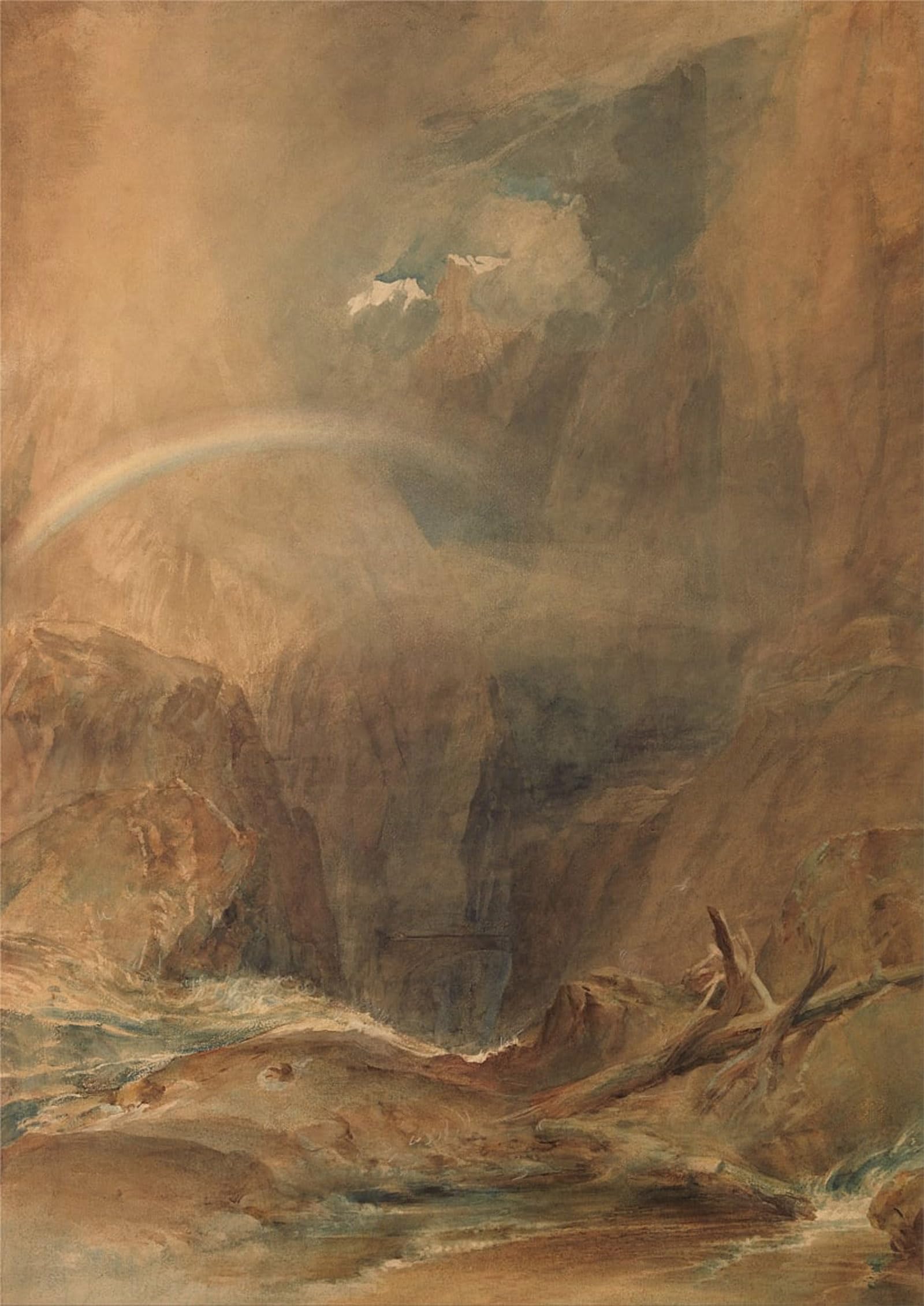 Peinture sur toile Devils Bridge Turner tableau grand format 60x90 - 5
