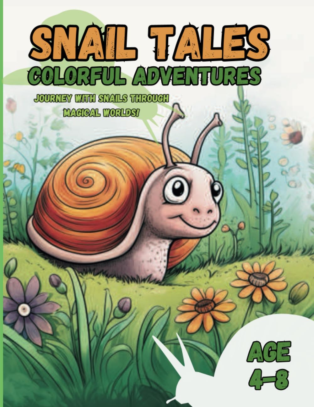 Snail Tales: Colorful Adventures!: A Snail-Themed Coloring Book Adventure for Kids Ages 4-8!