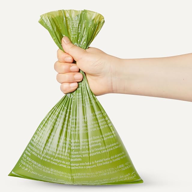 Foto 4 de 5 de Amazon Basics Bolsas de Material Reciclado para Residuos de Perro Sin Dispensador Sin Perfume