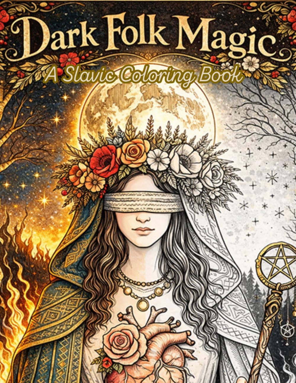 Dark Folk Magic: A Slavic Coloring Book