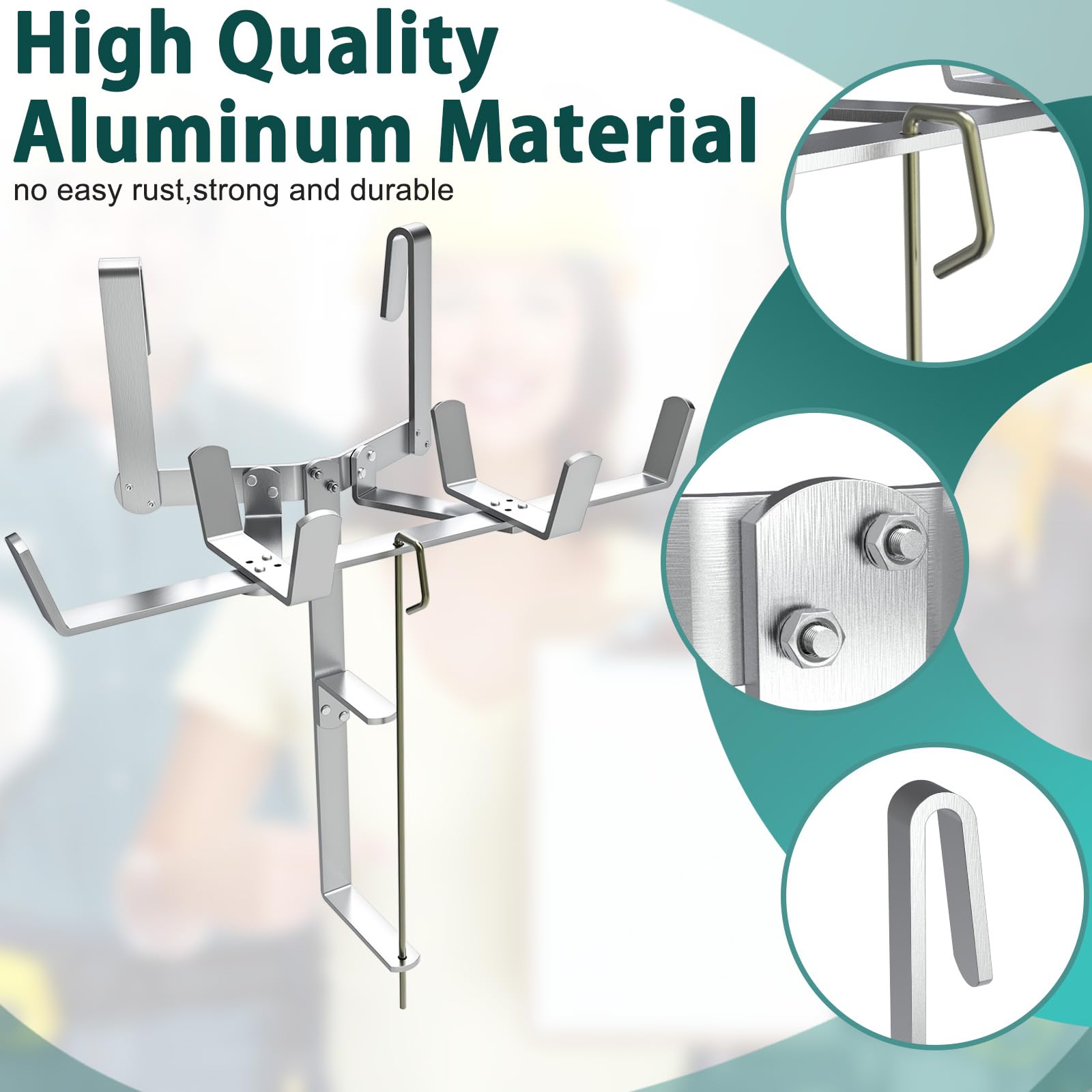Aluminum Drywall Mud Pan Holder and Spool Tape Holder — Amazon image 3